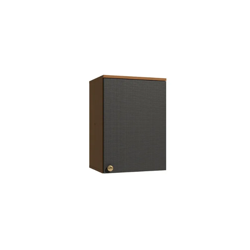 Armário Aéreo 1 Porta 40cm Elara Kappesberg Canela/Preto - Kappesberg