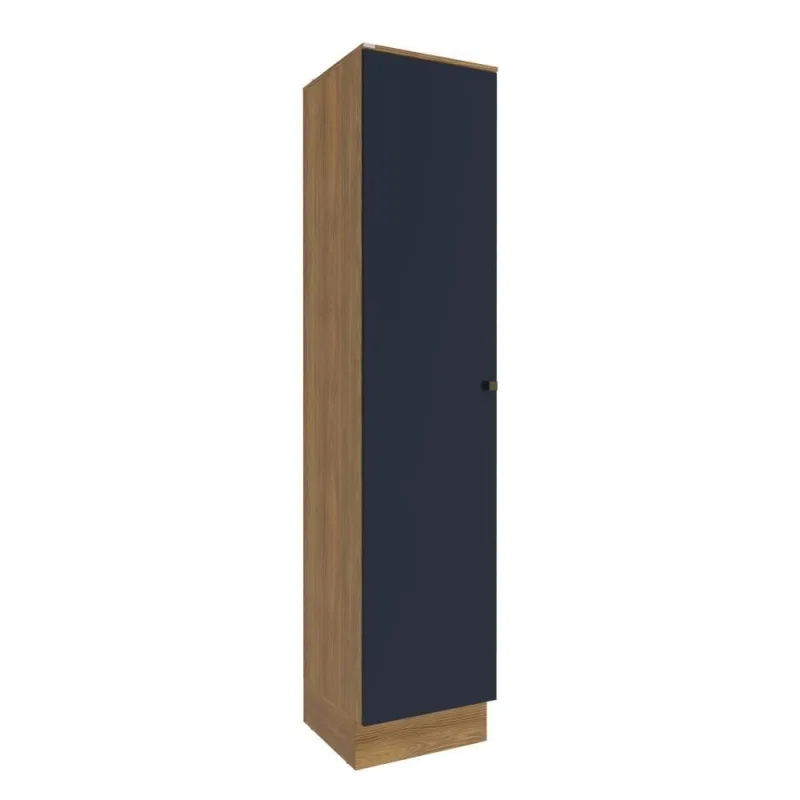 Paneleiro Celeste Kappesberg 100% Mdf 1 Porta Nogueira/azul - Kappesberg