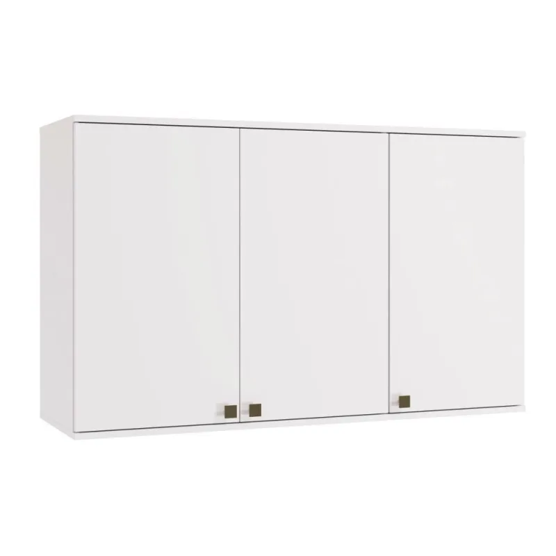 Armário Aéreo Celeste Kappesberg 100% Mdf 3 Portas Branco - Kappesberg - Móveis