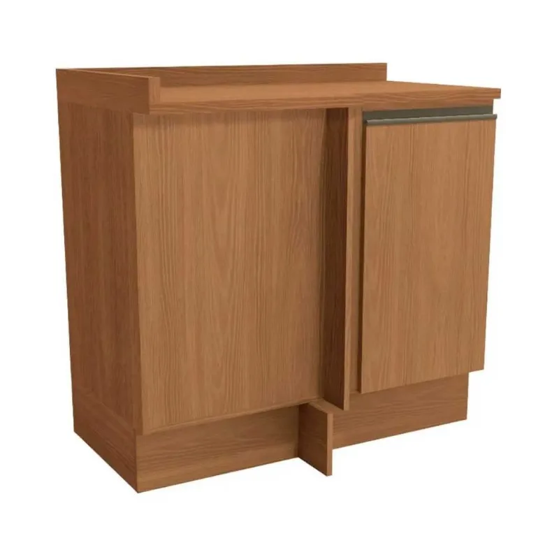 Balcão de Cozinha Canto 1 Porta com Tampo Maxxi Kappesberg Canela 98cm Peça