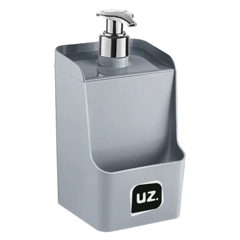 Dispenser para Detergente Uz Slim Plástico Cinza Titânio - Uz