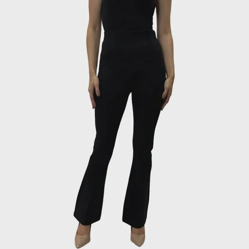 Calça Malwee em Tecido Flare Feminina - Não Disponível - Moda
