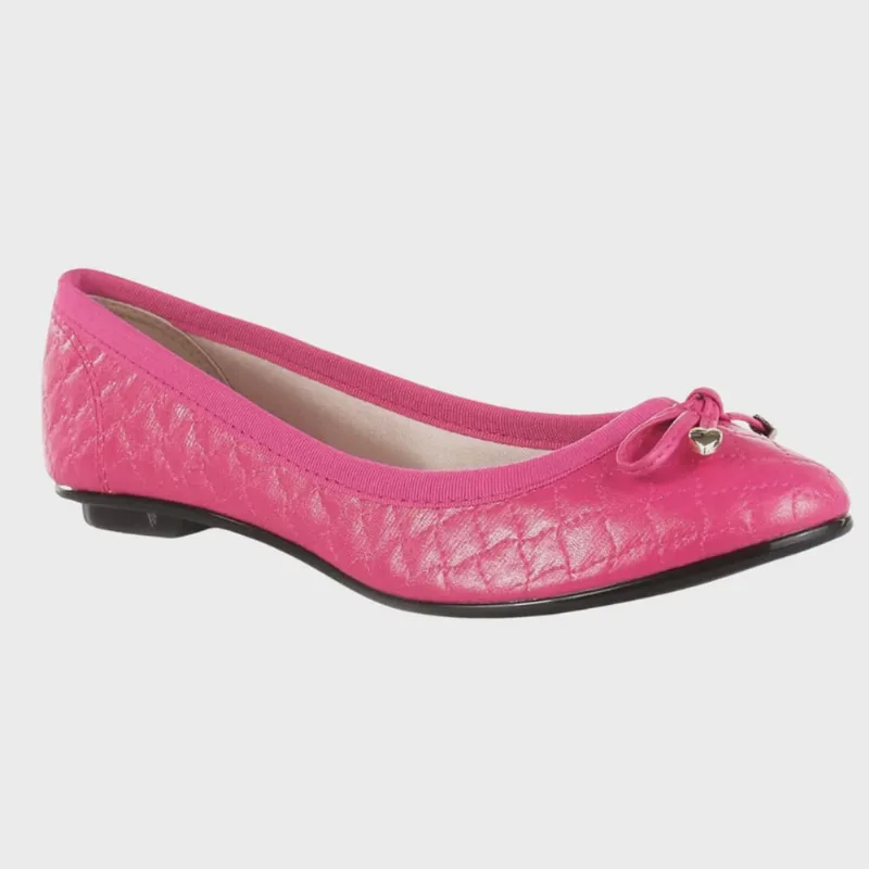 Sapatilha Moleca Napa Matelasse Feminina Rosa