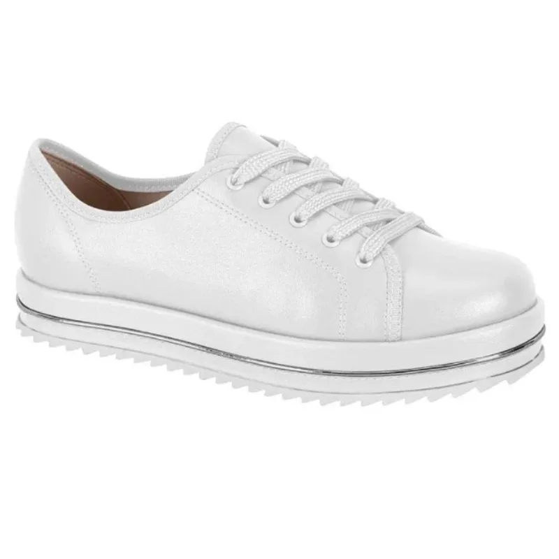 Tênis feminino beira rio 4196.1003 branco super confortável