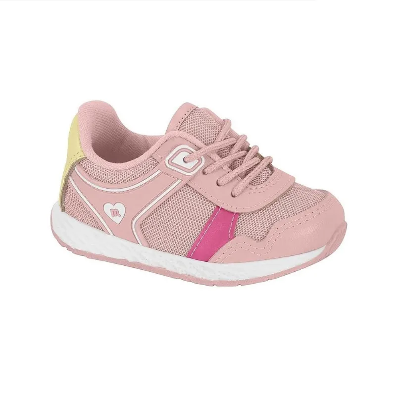 Tênis Inf Fem Molekinha Nylon Flat Rosa 2701.117