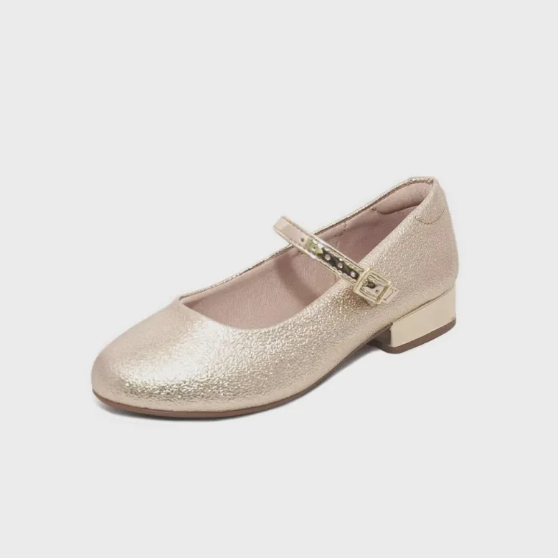 Sapato Infantil Molekinha ref: 2528101 metalizado-metal glamour