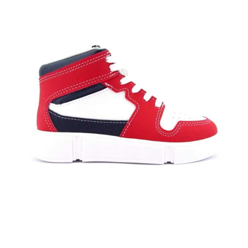 Tenis Infantil Molekinho Bota Cano Alto Vermelho 2838.114