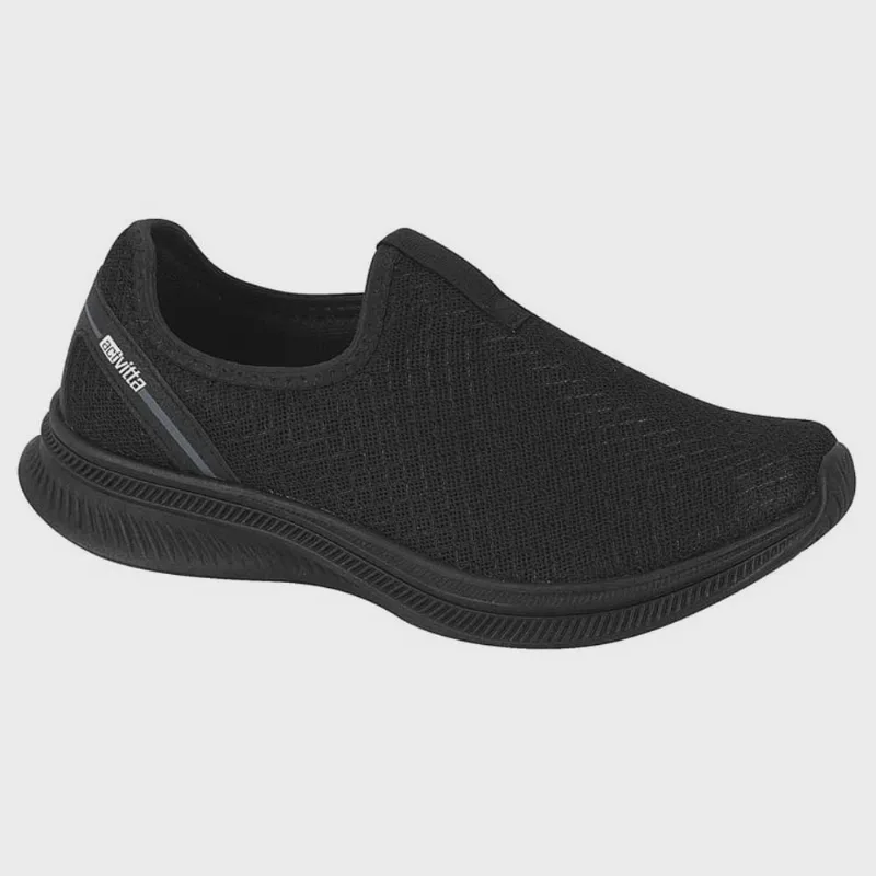 Tênis Esportivo Feminino Slip On Preto Actvitta 4829.100