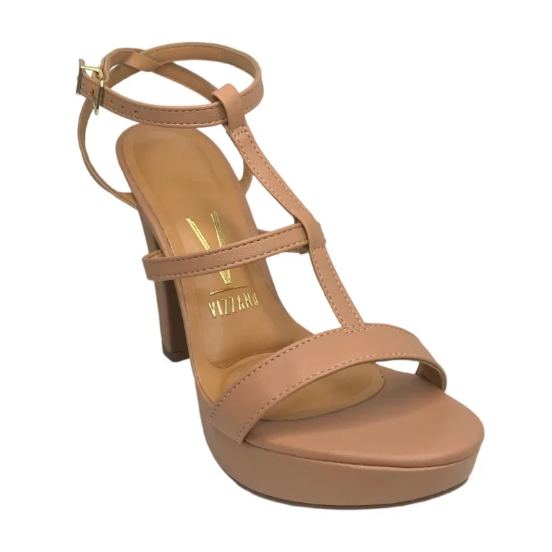 Sandália Fem Vizzano Meia-Pata Salto Grosso Nude 6292.249