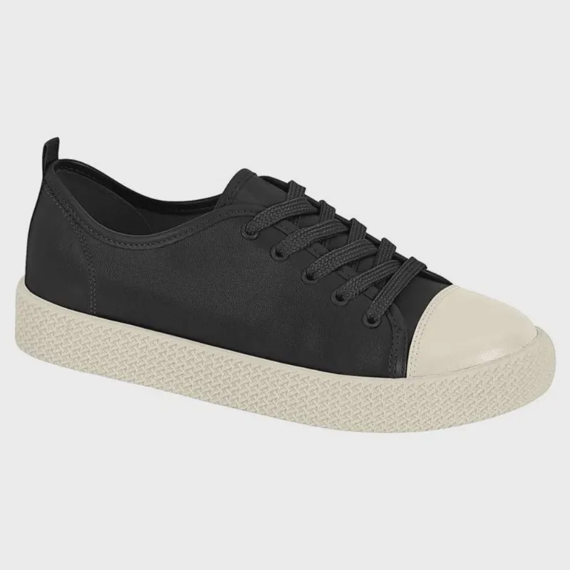 Tênis Feminino Casual Preto Branco Off Beira Rio 4280.114