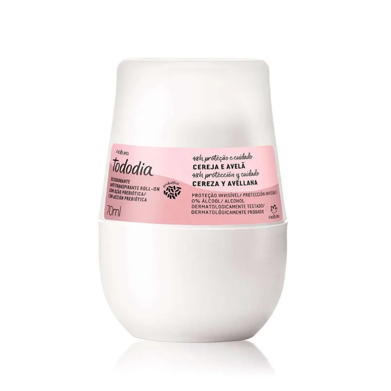 Desodorante Roll-on Tododia Cereja e Avelã Natura