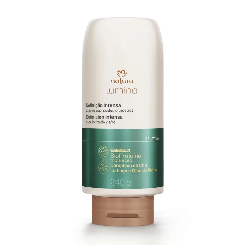 Natura lumina gelatina de definição cacheados E crespos 240g