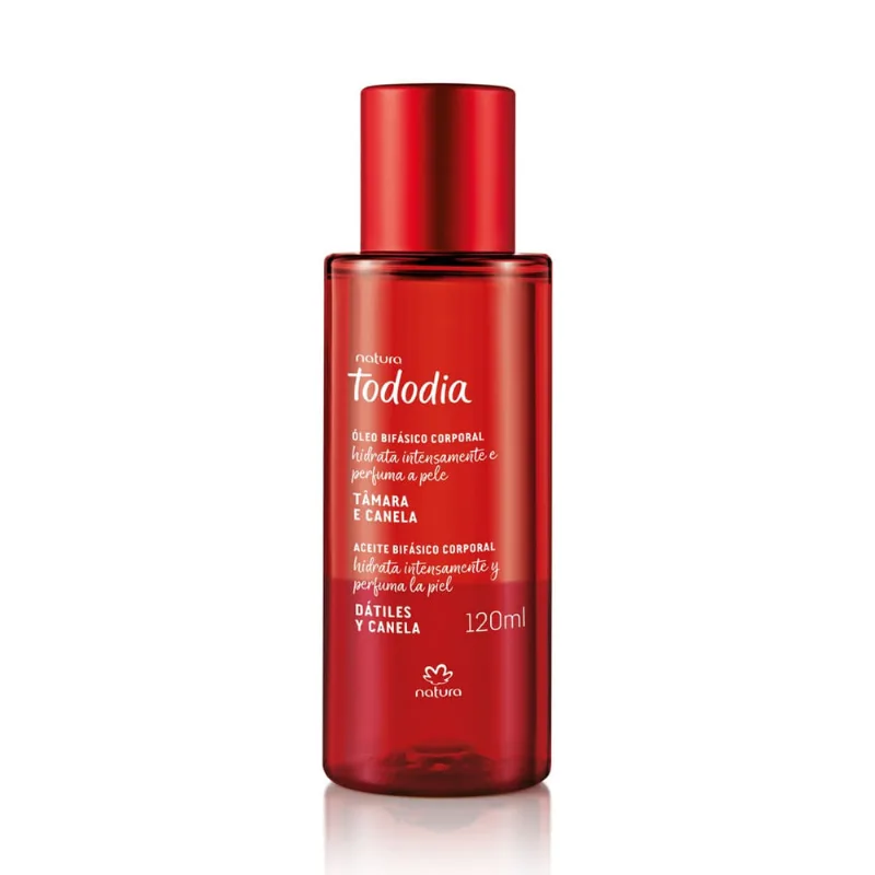 Natura tododia tâmara E canela oleo bifasico corporal 120ml
