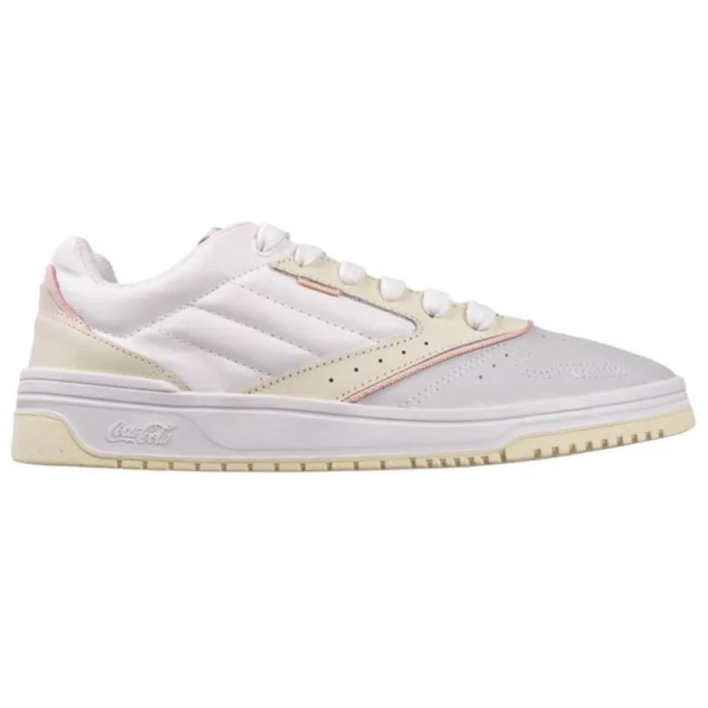 Tênis Coca Cola March Voice Feminino Casual Couro Branco 40 36 / Branco