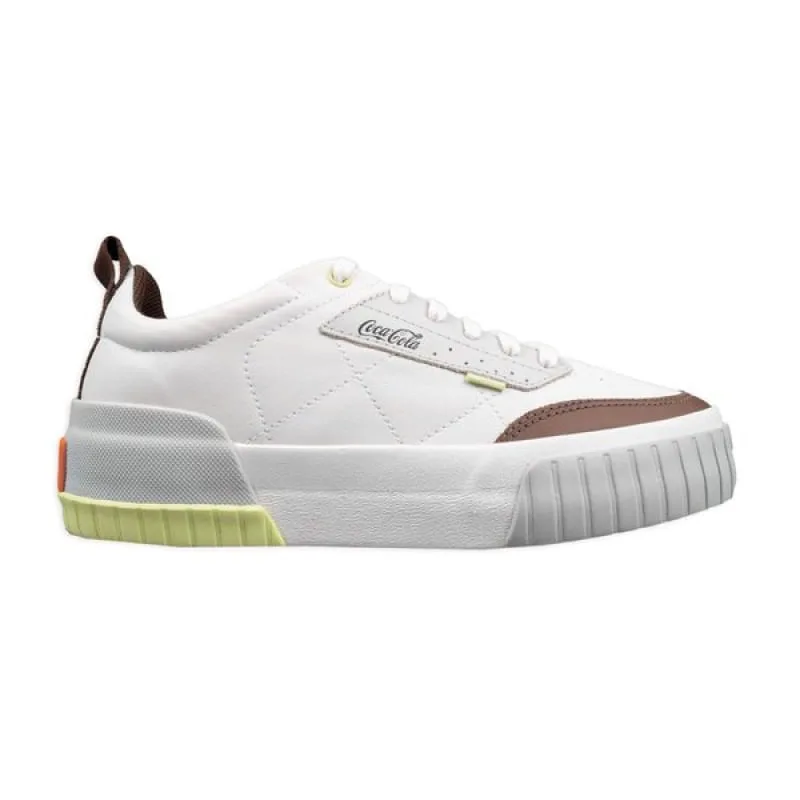 Tenis Coca Cola Rio Coast Feminino Casual Recortes Branco  36 - COCA COLA - Moda