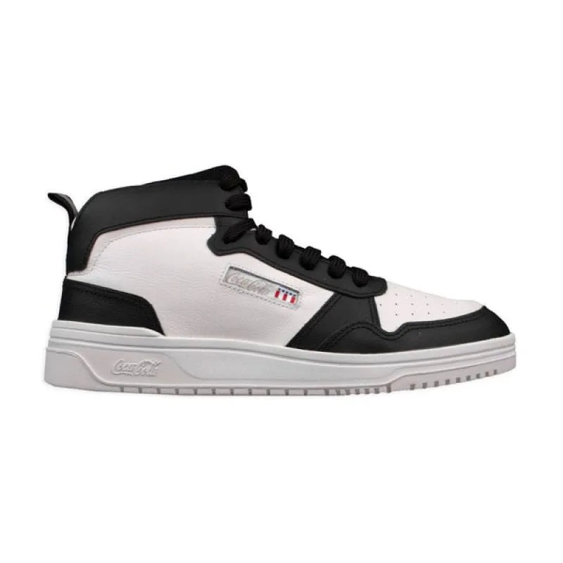 Tênis Coca-Cola March Ray Leather Hi Casual Masculino Branco 44 - COCA COLA - Moda