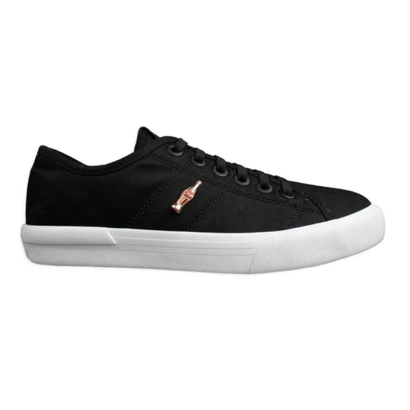 Tênis Coca-Cola Miami Slip Canvas Preto Feminino Confortável 40 - Coca Cola - Moda