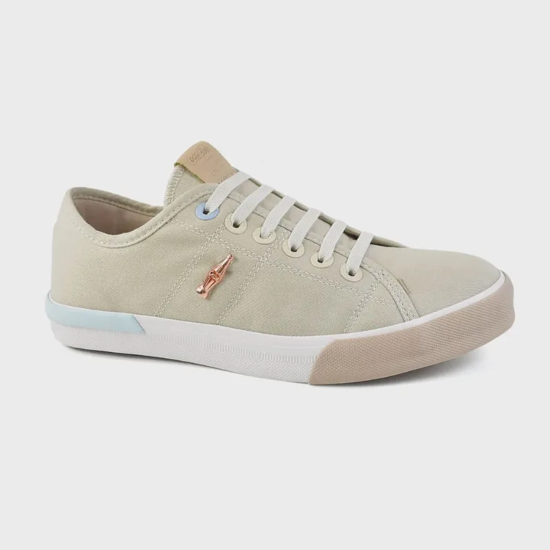 Tênis Coca-Cola Miami Slip Feminino Areia Off White - COCA COLA
