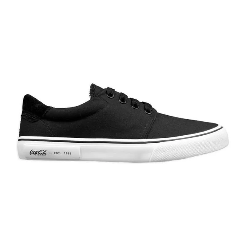 Tênis Coca Cola City Canvas Feminino Casual Básico Preto 43 - Coca Cola - Moda