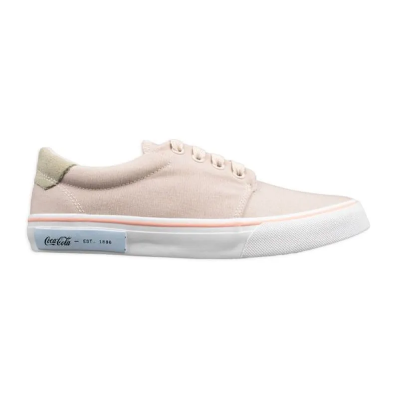 Tênis Coca Cola City Canvas Feminino Casual Tecido Off White 40 - Coca Cola - Moda
