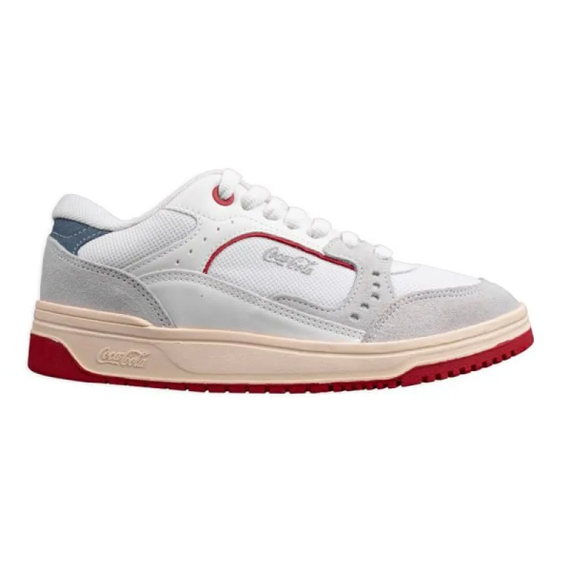 Tênis Coca-Cola Casual March Y2k Feminino Branco e Vermelho 44 - COCA COLA