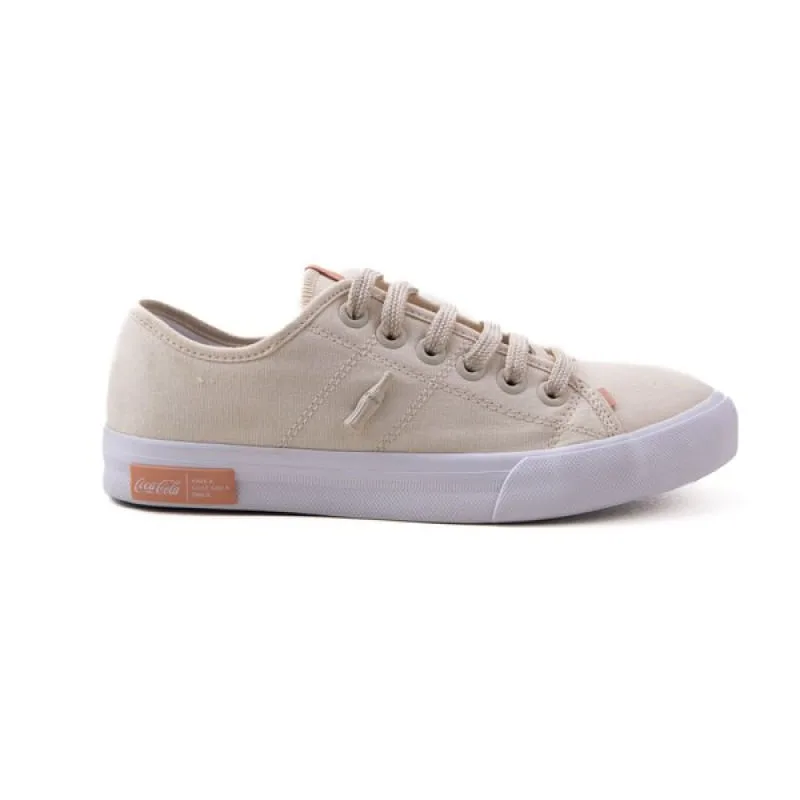 Tênis Coca Cola Miami Canvas Feminino Casual Off White 40 - COCA COLA - Moda