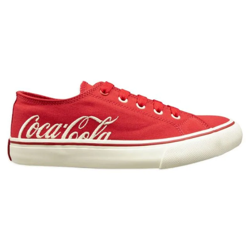 Tênis Coca-Cola Confortável Wooster Canvas Feminino Vermelho 39 - Coca Cola