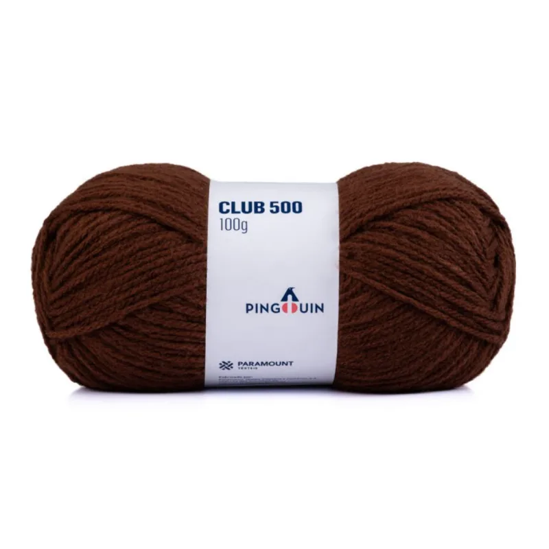 Linha Pingouin Club 500 100gr Tabaco