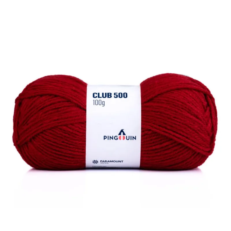 Linha Pingouin Club 500 100gr Rubro