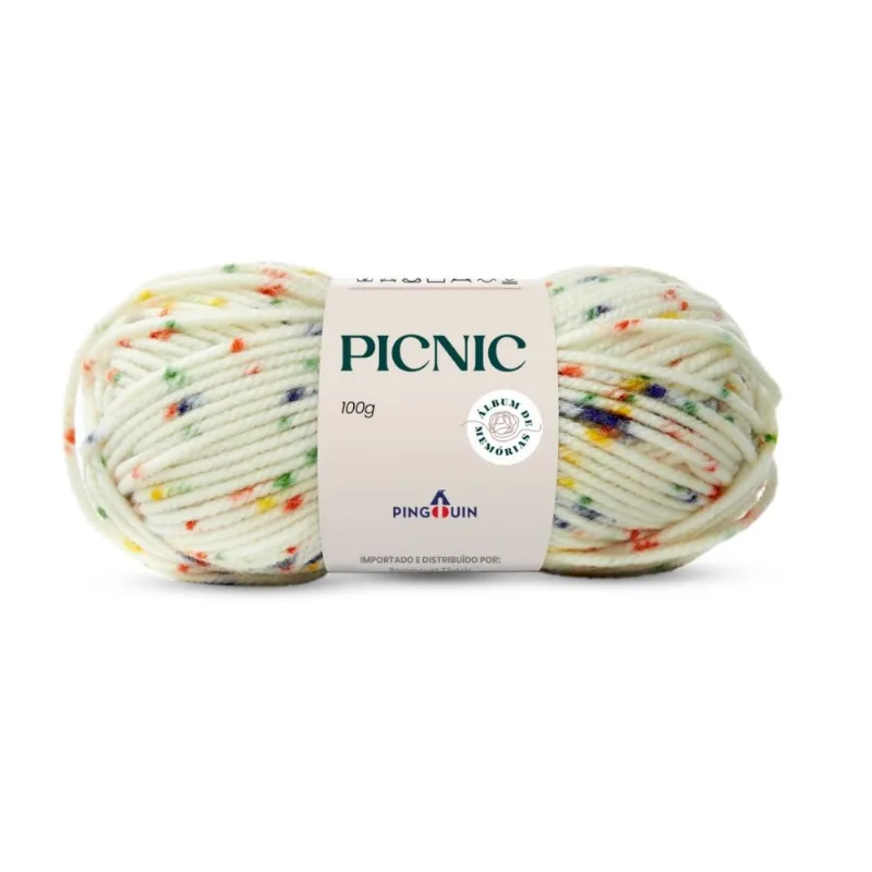 Linha Inv Picnic 100%acrilico 100gr Cesta de Frutas 9198