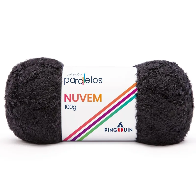LINHA PINGOUIN NUVEM 100%POLIAMIDA 100G PRETO
