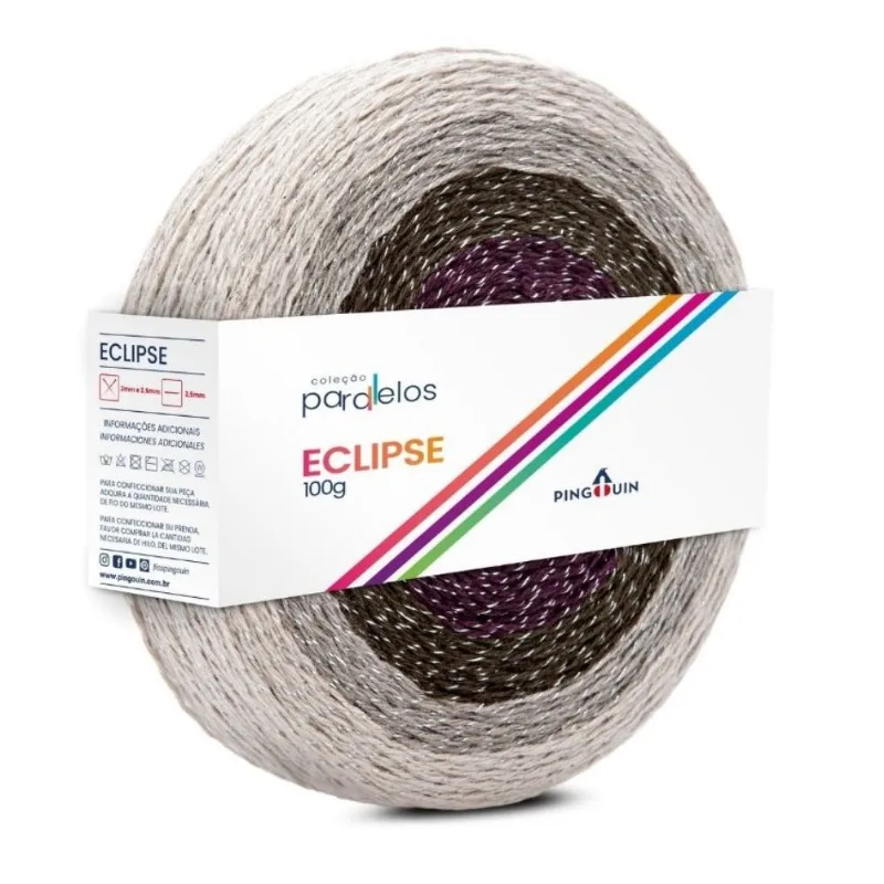 LINHA PINGOUIN ECLIPSE 92%ALGODAO 5%POLIESTER 3% OUTRAS 100G REVENGE