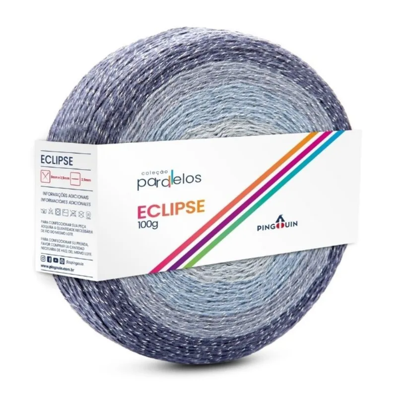 LINHA PINGOUIN ECLIPSE 92%ALGODAO 5%POLIESTER 3% OUTRAS 100G ETHERIAL
