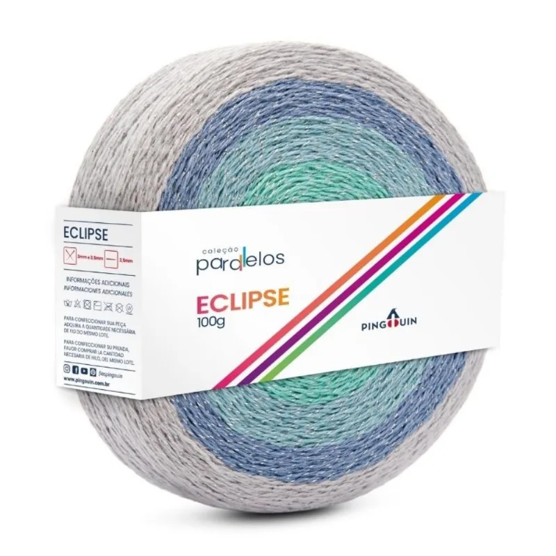 LINHA PINGOUIN ECLIPSE 92%ALGODAO 5%POLIESTER 3% OUTRAS 100G CLEMING