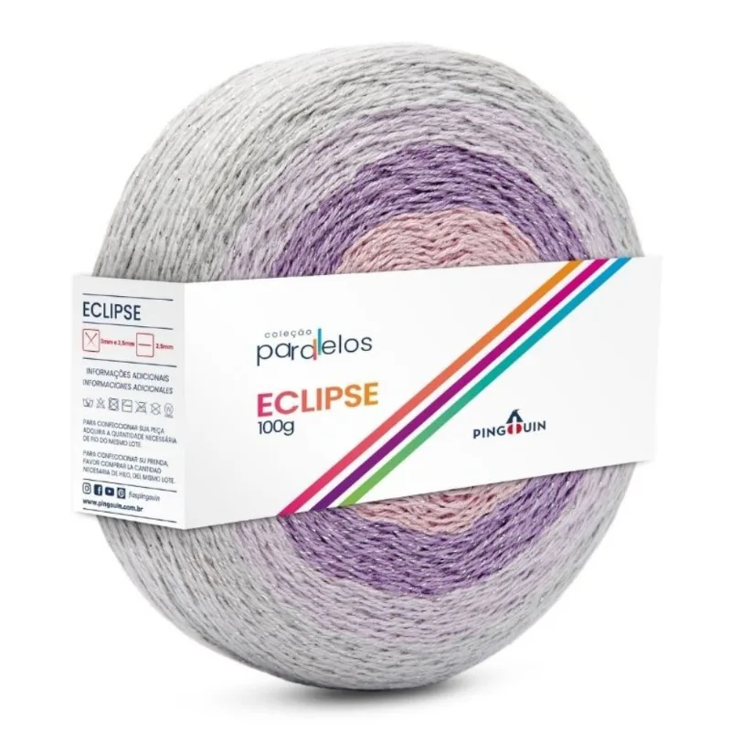 LINHA PINGOUIN ECLIPSE 92%ALGODAO 5%POLIESTER 3% OUTRAS 100G FAIRYDUST