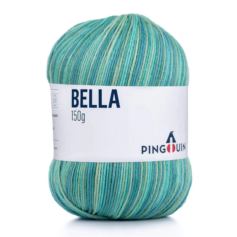 Linha Pingouin Bella Cores 100%alg Merc 150g VERDEJANTE MIX