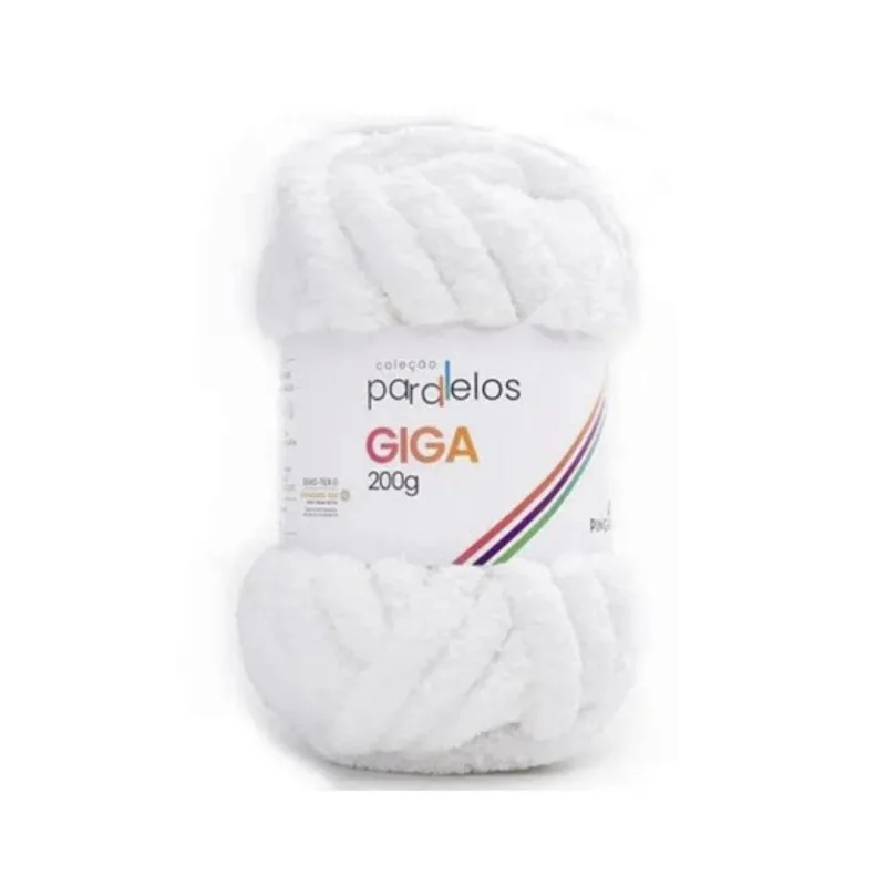 Linha Pingouin Giga 100%poliester 200g Whitebyte