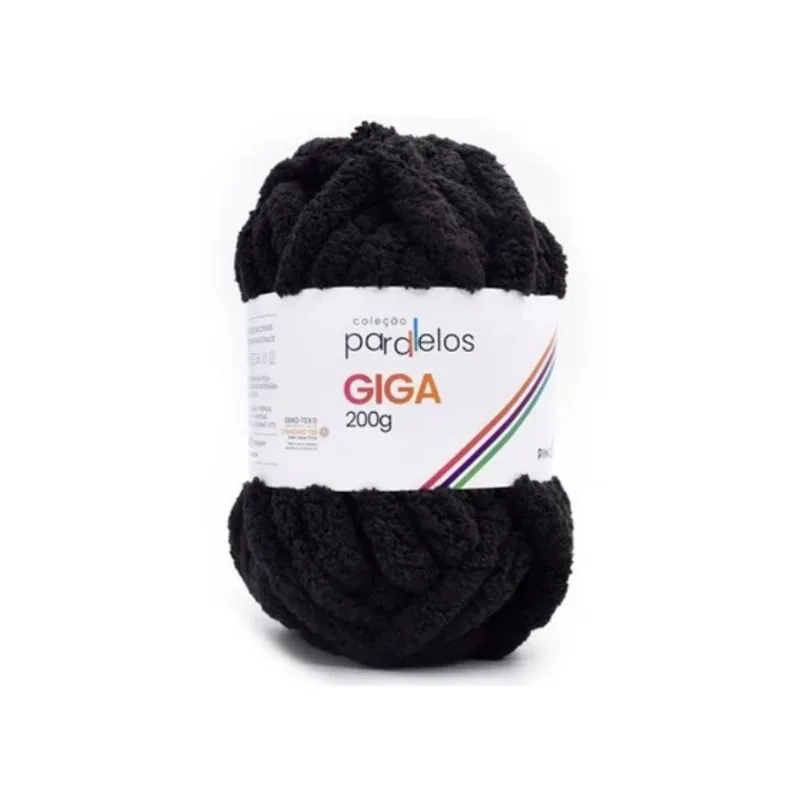 Linha Pingouin Giga 100%poliester 200g Blackbyte