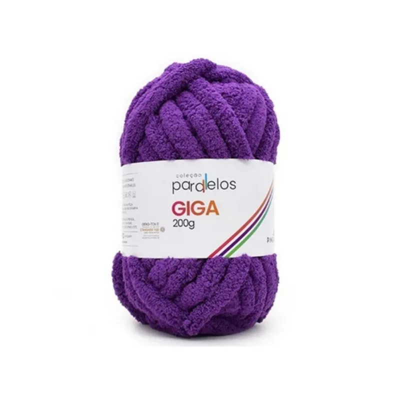 Linha Pingouin Giga 100%poliester 200g Purblebyte