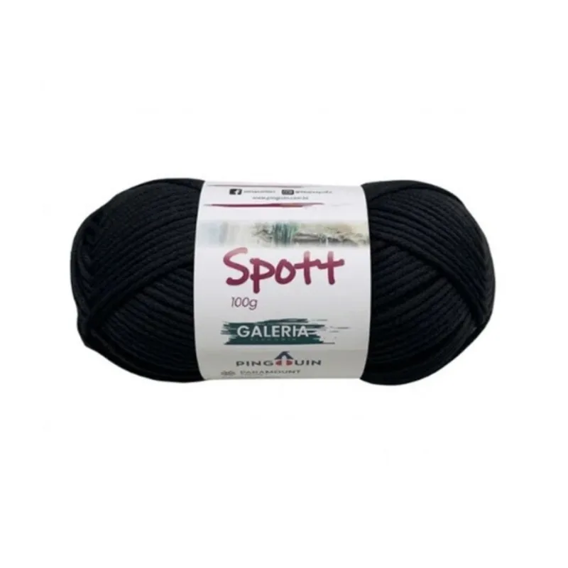 Linha Pingouin Inverno Spott 100gr Preto 9100