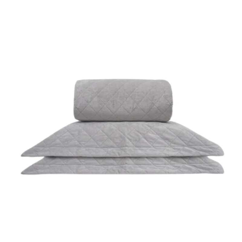 Kit Colcha e Fronhas - Aveludado Queen - Macio