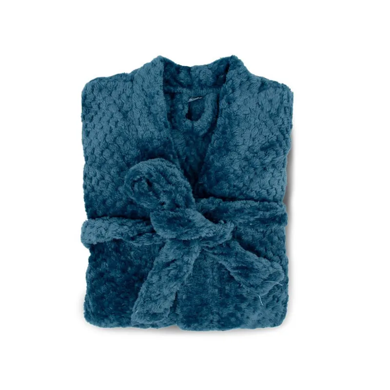 Roupão de Microfibra Flannel Pollo Tamanho: M - Appel - Azul Real