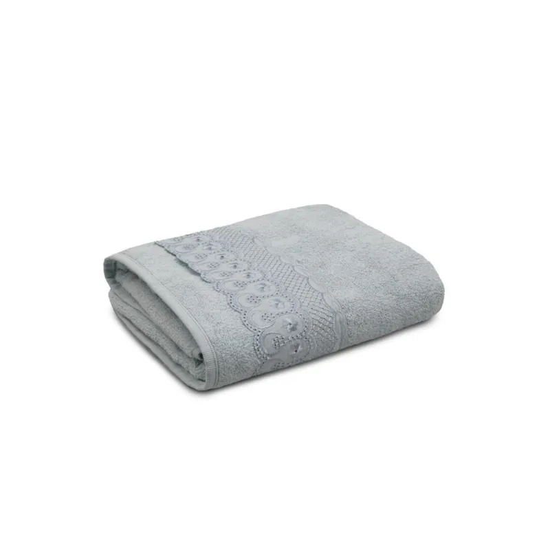 Toalha Rosto 45X68Cm Bordare Cinza Vapor Appel - APPEL