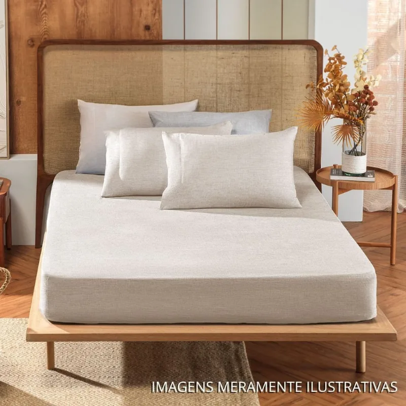 Jogo De Cama Casal Appel Linenn 138X188cm Linho 3 Peças (MP)