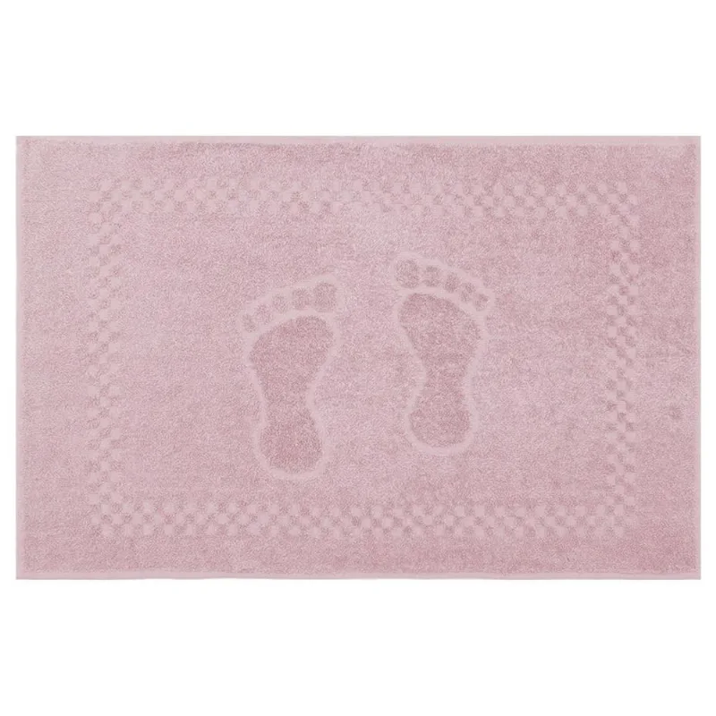 Toalha Piso 45X68Cm Pezinho Rosa Poema Appel