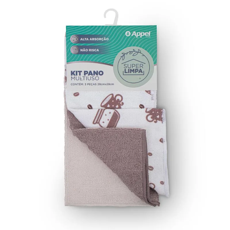 Kit Pano Multiuso 28X28Cm Cafe Appel - APPEL
