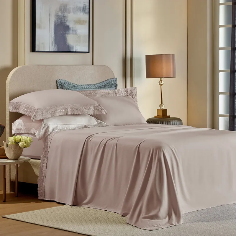 Jogo de Cama Appel King 4Pcs Bordare Premium Rosa Secrets - APPEL