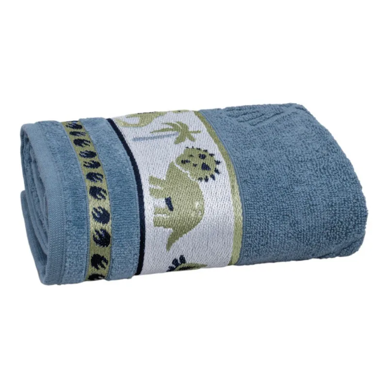 Toalha De Banho Appel Soft Kids Dino 68x110cm Azul (MP)