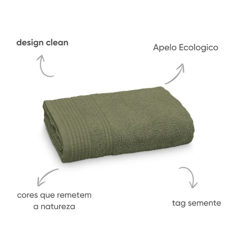 Toalha de Banho Appel In Natura 68X140 Babosa