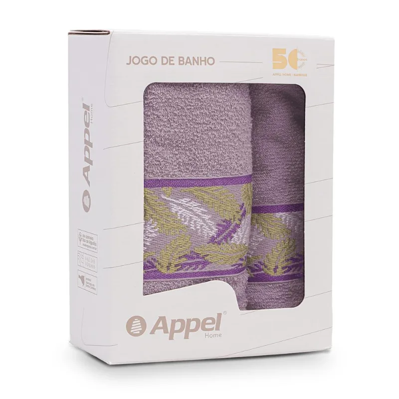 Jogo Toalhas 2Pcs Silvestre Alfazema Appel